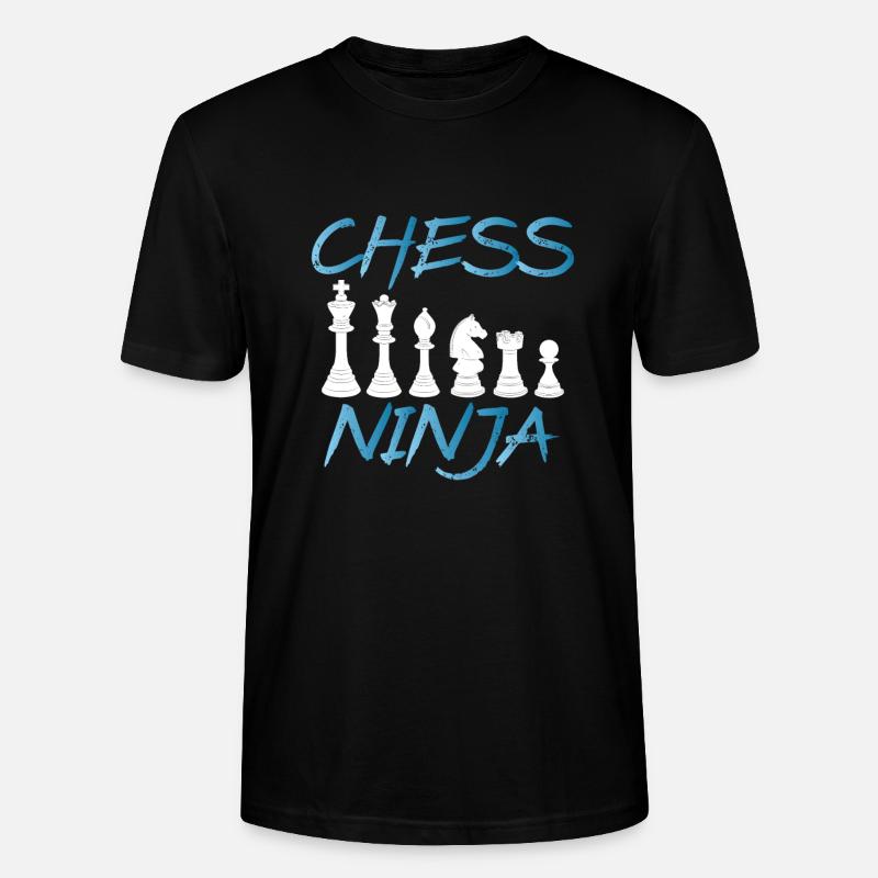 Pièces d’échecs Ninja - T-shirt bio CRAFTER Stanley Stella Unisexe - noir