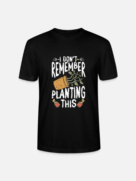 I can't remember that - Stanley/Stella CRAFTER Unisex Organic T-Shirt - black