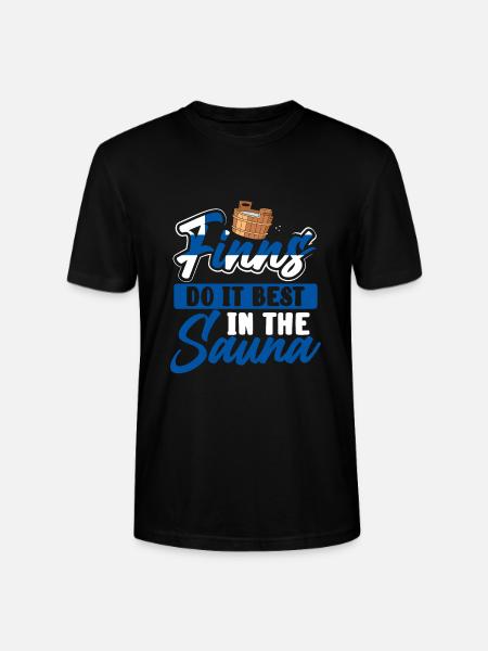Best in the sauna - Stanley/Stella CRAFTER Unisex Organic T-Shirt - black