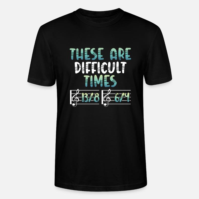 Ce sont des temps difficiles - T-shirt bio CRAFTER Stanley Stella Unisexe - noir
