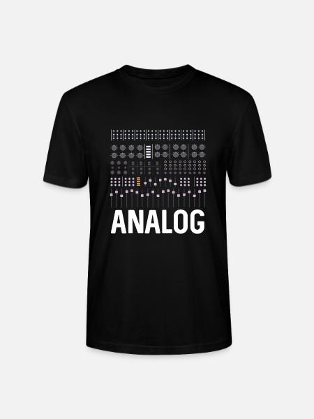 Analog Synthesizer - Stanley/Stella CRAFTER Unisex Organic T-Shirt - black