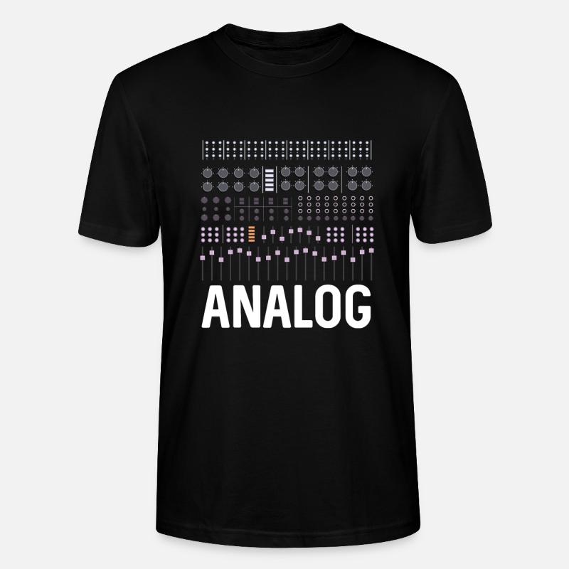 Synthétiseur analogique - T-shirt bio CRAFTER Stanley Stella Unisexe - noir