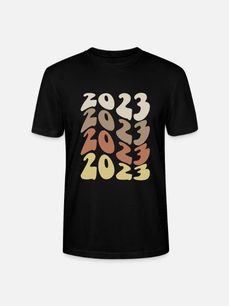 2023 in four colours - Stanley/Stella CRAFTER Unisex Organic T-Shirt - black