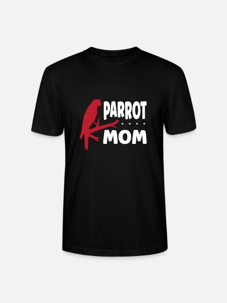 Parrot mom - Stanley/Stella CRAFTER Unisex Organic T-Shirt - black