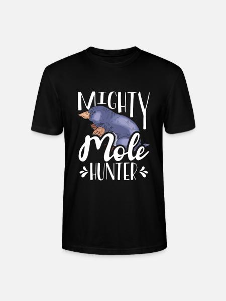 Mighty Mole Hunter - Stanley/Stella CRAFTER Unisex Organic T-Shirt - black