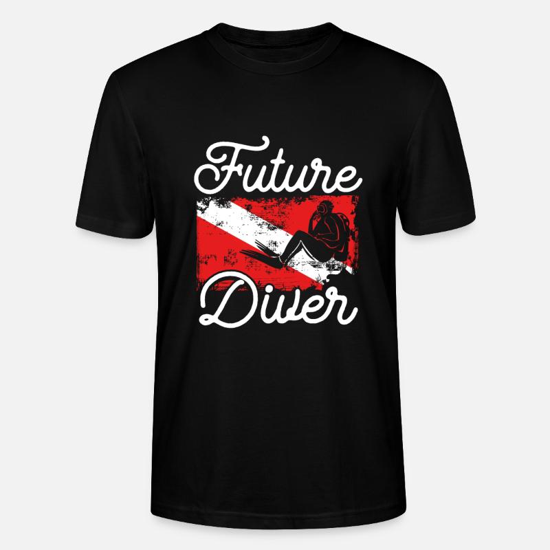 Futur plongeur - T-shirt bio CRAFTER Stanley Stella Unisexe - noir