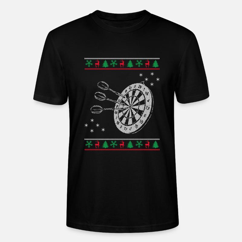 Jeu de fléchettes à Noël - T-shirt bio CRAFTER Stanley Stella Unisexe - noir