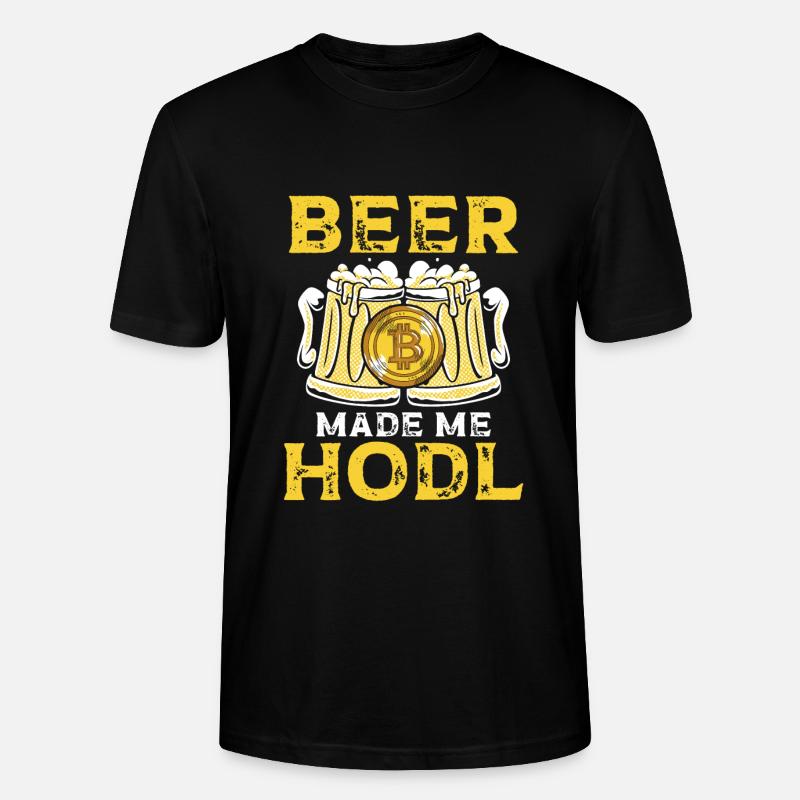 Bier Und Krypto - Stanley/Stella Unisex Bio-T-Shirt CRAFTER - Schwarz