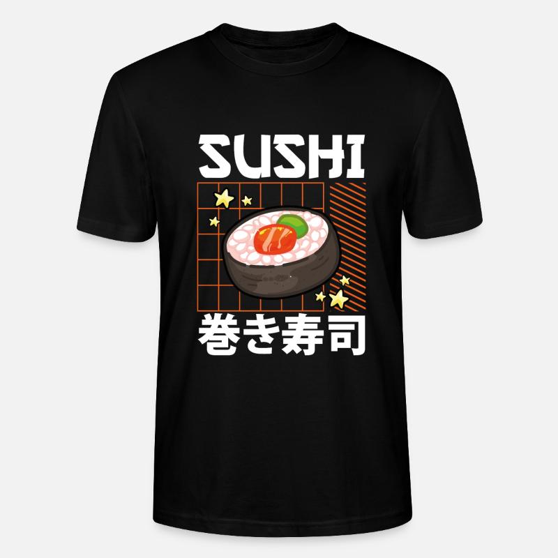 Style esthétique des sushis - T-shirt bio CRAFTER Stanley Stella Unisexe - noir