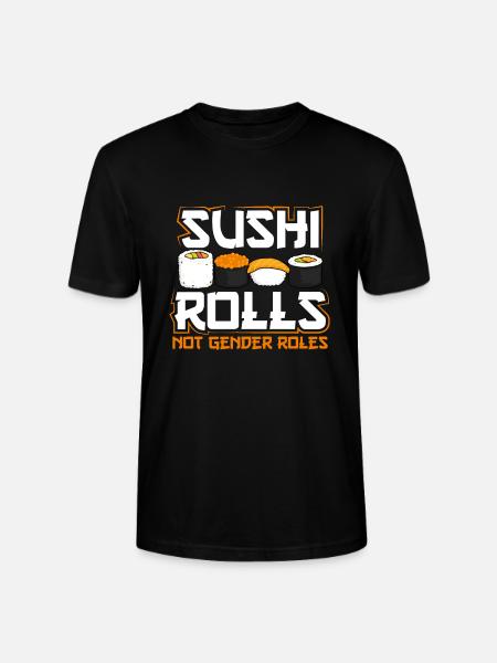 Sushi-rollen, Keine Geschlechterrollen - Stanley/Stella Unisex Bio-T-Shirt CRAFTER - Schwarz