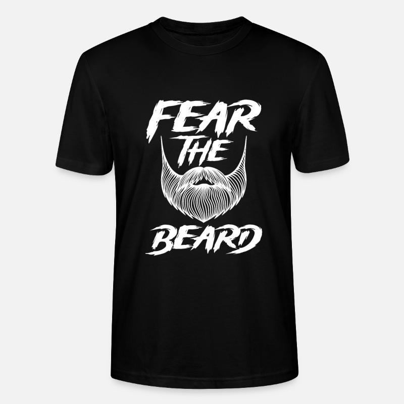 Peur de la barbe - T-shirt bio CRAFTER Stanley Stella Unisexe - noir
