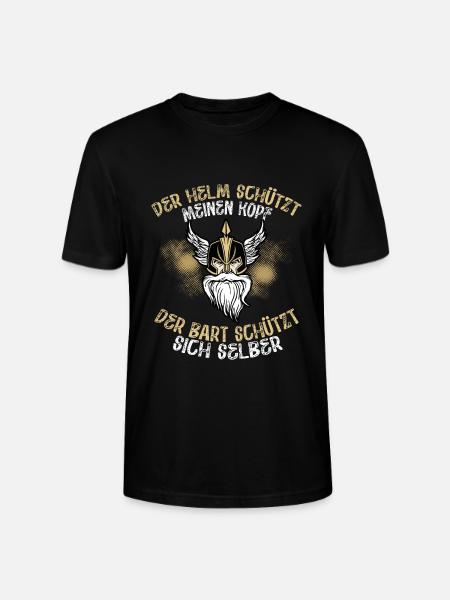 Der Bart Schützt Meinen Wikingerkopf - Stanley/Stella Unisex Bio-T-Shirt CRAFTER - Schwarz