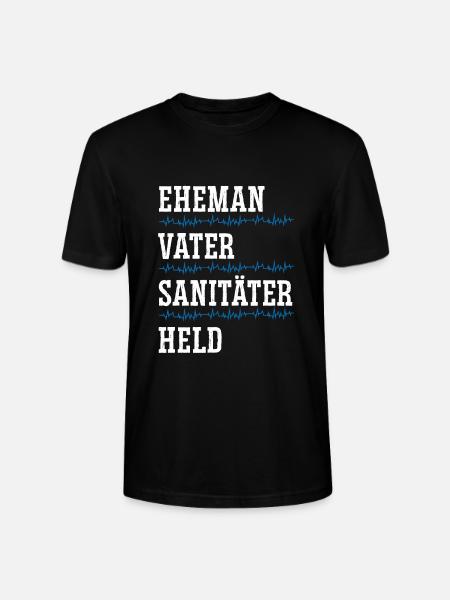 Ehemann Vater Sanitäter Held - Stanley/Stella Unisex Bio-T-Shirt CRAFTER - Schwarz