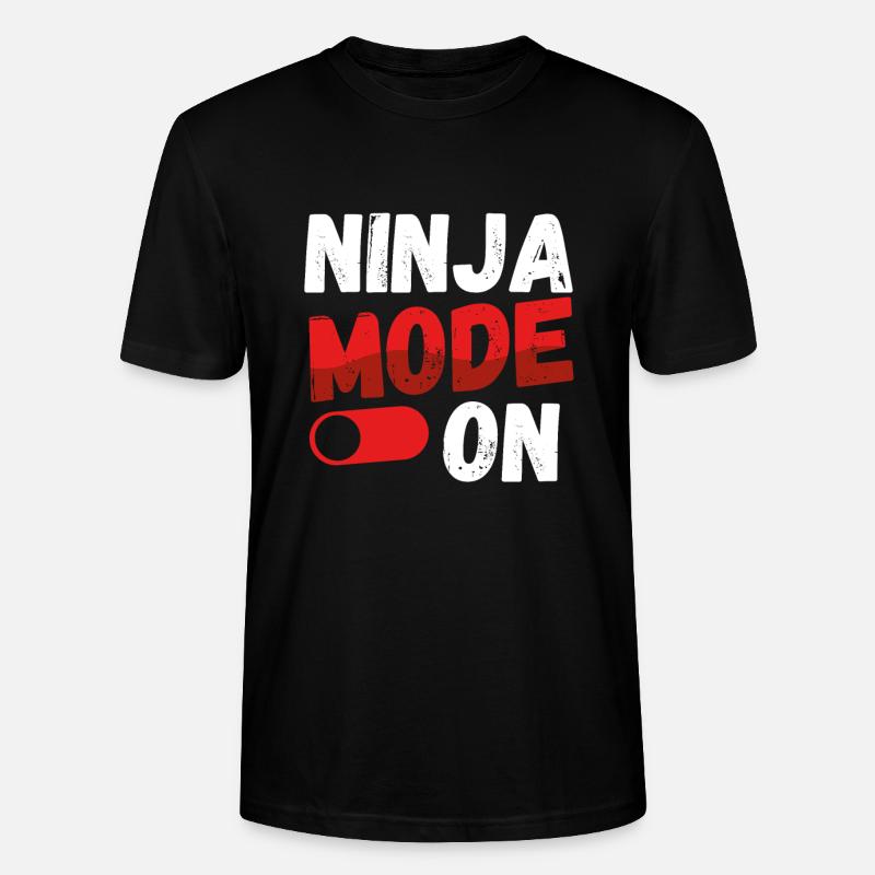 Ninja modus An - Stanley/Stella Unisex Bio-T-Shirt CRAFTER - Schwarz