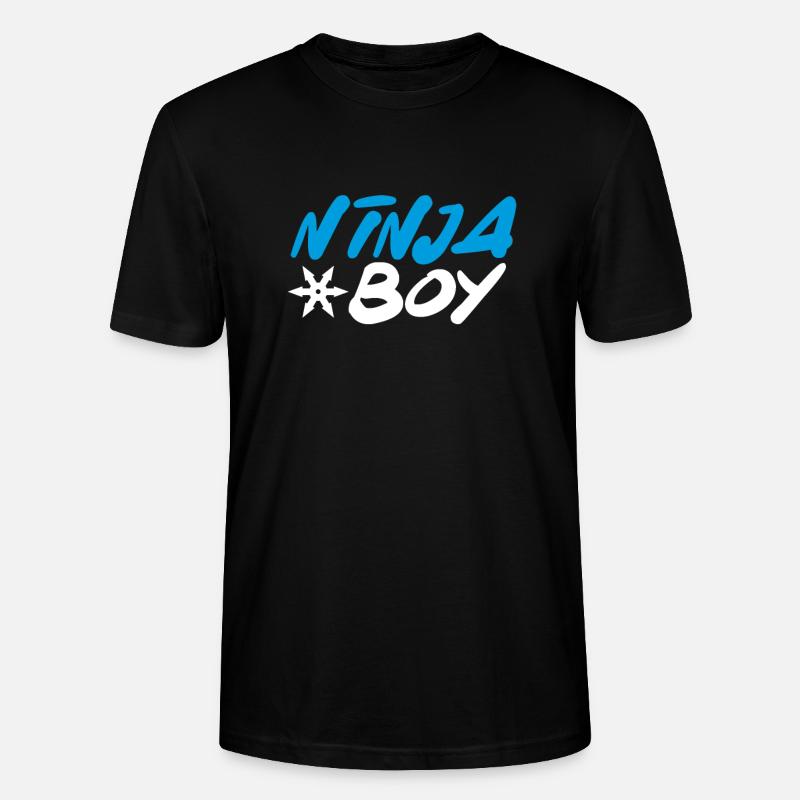 Blauer Ninja junge - Stanley/Stella Unisex Bio-T-Shirt CRAFTER - Schwarz