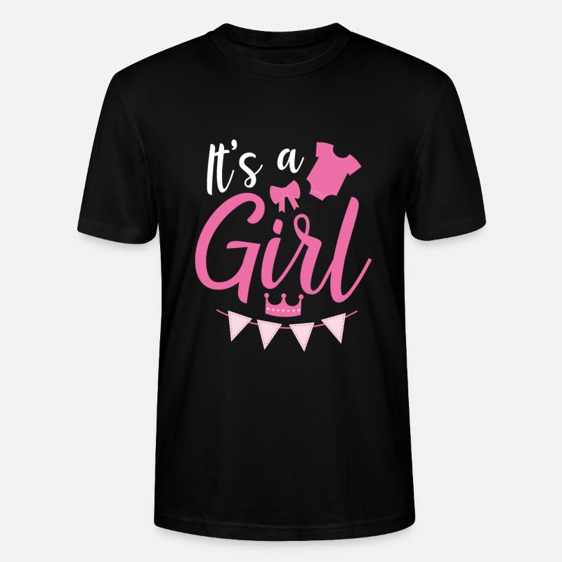 Es Ist Ein Mädchen - Stanley/Stella Unisex Bio-T-Shirt CRAFTER - Schwarz