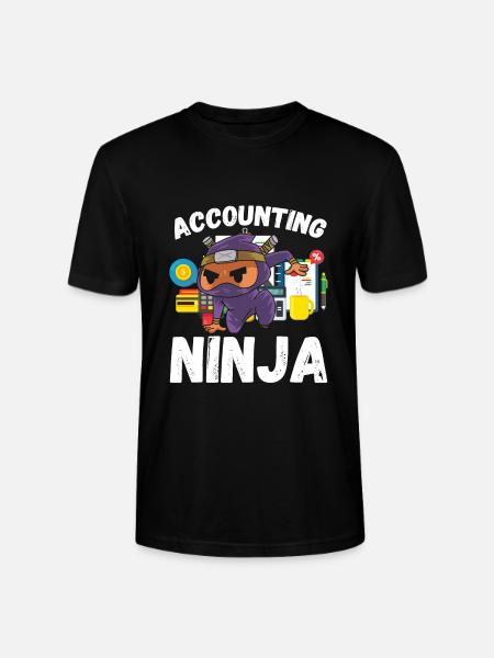 Accounting Ninja - Stanley/Stella CRAFTER Unisex Organic T-Shirt - black