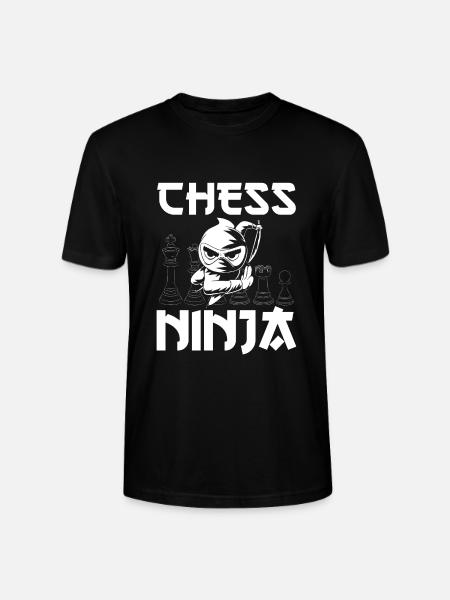 Chess Game Ninja - Stanley/Stella CRAFTER Unisex Organic T-Shirt - black