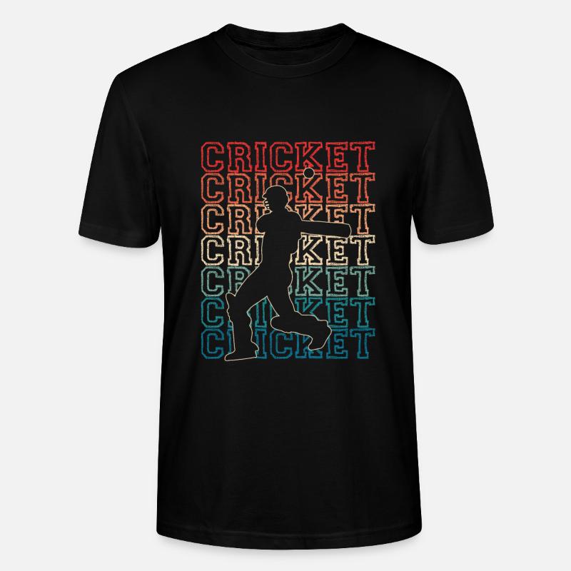 Cricketer throws the ball - Stanley/Stella CRAFTER Unisex Organic T-Shirt - black