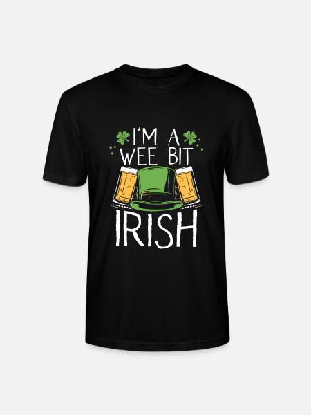 I'm a little Irish - Stanley/Stella CRAFTER Unisex Organic T-Shirt - black