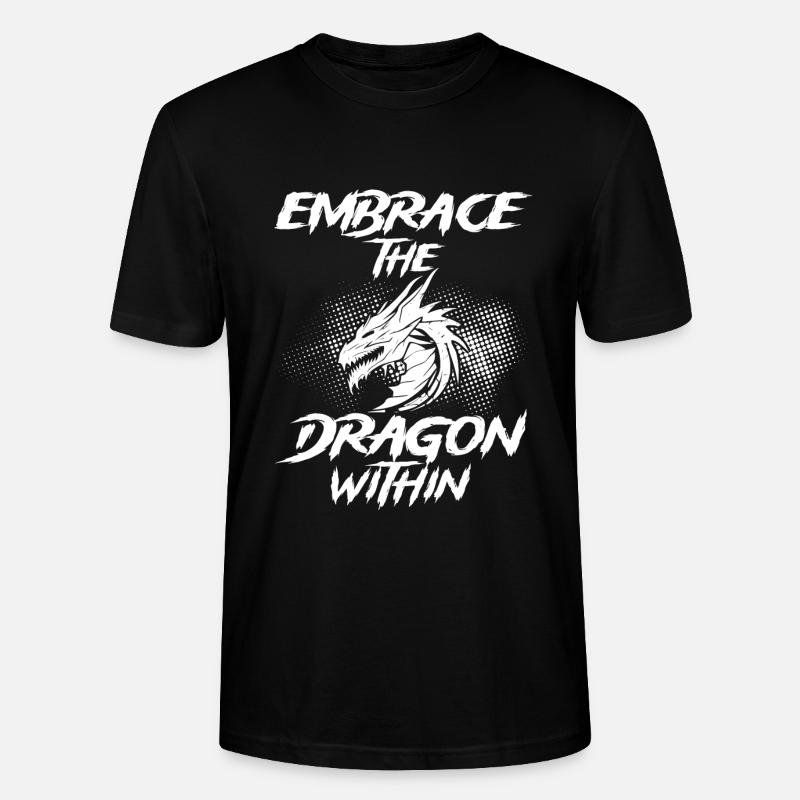 Umarme Den Drachen In Dir - Stanley/Stella Unisex Bio-T-Shirt CRAFTER - Schwarz