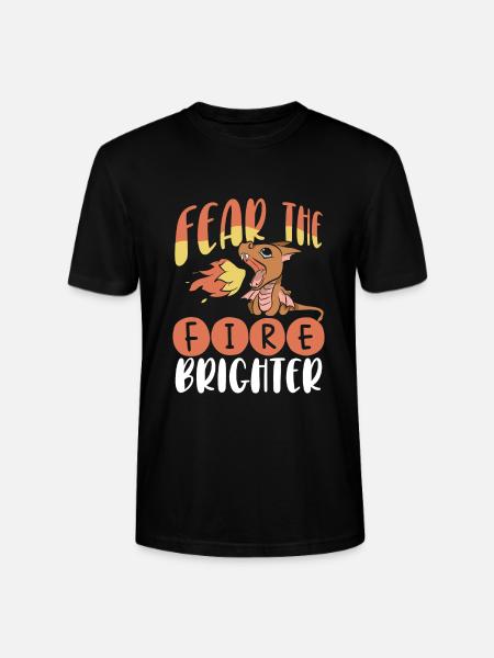 Fürchte Das Drachenfeuer Heller - Stanley/Stella Unisex Bio-T-Shirt CRAFTER - Schwarz