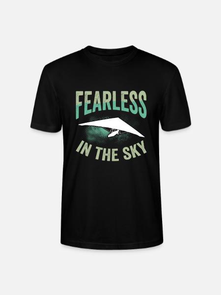 Fearless in the sky - Stanley/Stella CRAFTER Unisex Organic T-Shirt - black