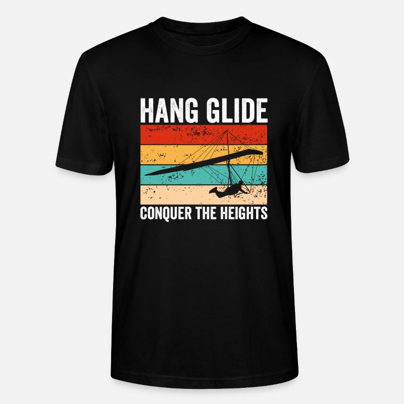 Deltaplane vers les hauteurs - T-shirt bio CRAFTER Stanley Stella Unisexe - noir