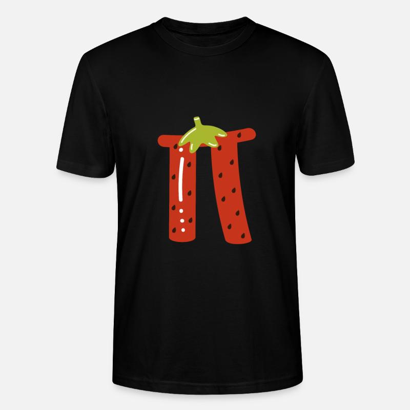 Pi Als Erdbeere - Stanley/Stella Unisex Bio-T-Shirt CRAFTER - Schwarz
