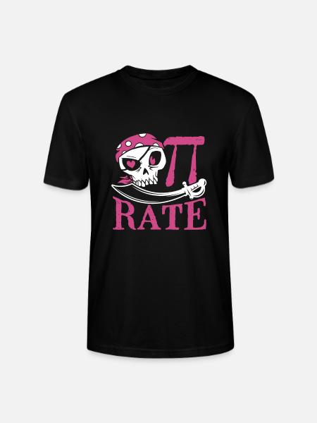 Pi Costume as Pirate - Stanley/Stella CRAFTER Unisex Organic T-Shirt - black