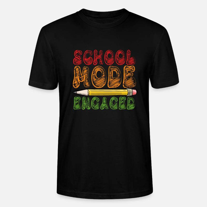Mode école activé - T-shirt bio CRAFTER Stanley Stella Unisexe - noir