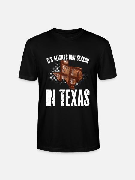 Bbq saison In Texas - Stanley/Stella Unisex Bio-T-Shirt CRAFTER - Schwarz