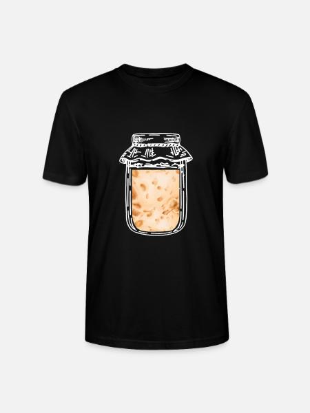 Sourdough in a jar - Stanley/Stella CRAFTER Unisex Organic T-Shirt - black