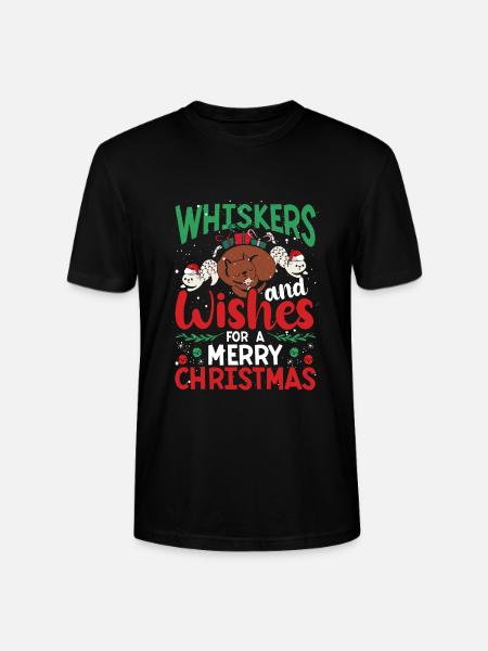 Whiskers and wishes - Stanley/Stella CRAFTER Unisex Organic T-Shirt - black