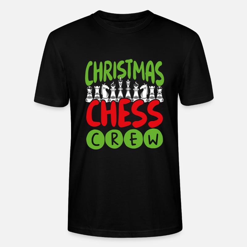 Équipe d’échecs de Noël - T-shirt bio CRAFTER Stanley Stella Unisexe - noir