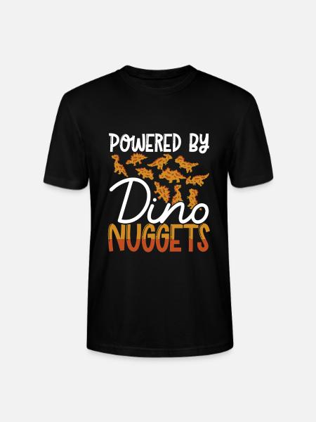 Powered by Dino Nuggets - Stanley/Stella CRAFTER Unisex Organic T-Shirt - black