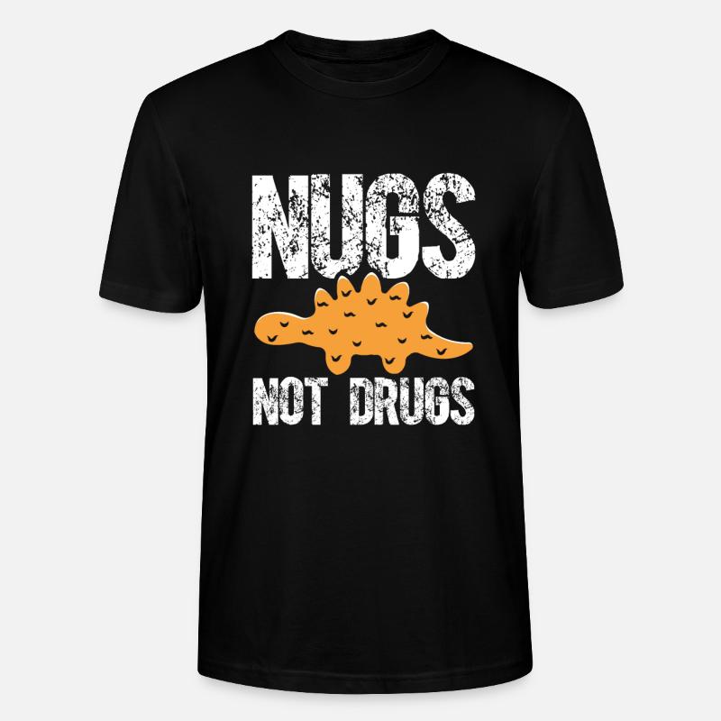 Dino nuggets Statt Drogen - Stanley/Stella Unisex Bio-T-Shirt CRAFTER - Schwarz