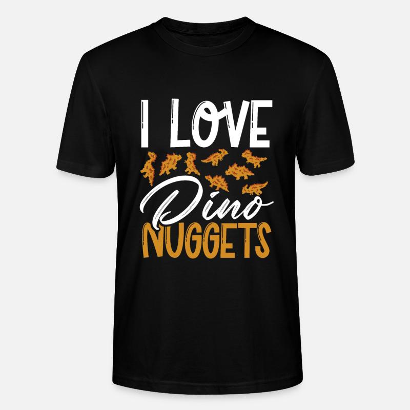 Ich Liebe Dino Nuggets - Stanley/Stella Unisex Bio-T-Shirt CRAFTER - Schwarz