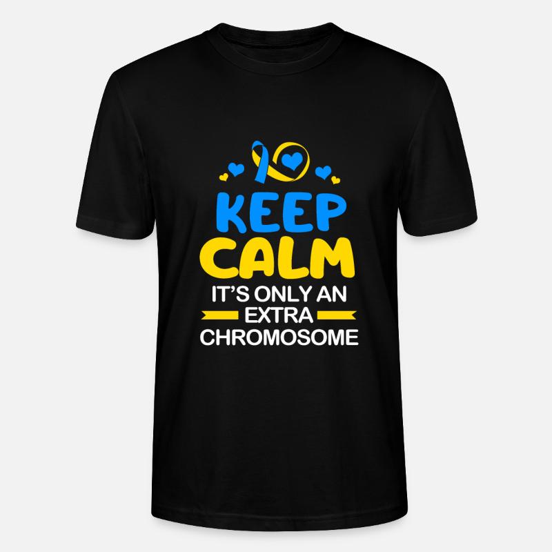 Trisomie 21 - T-shirt bio CRAFTER Stanley Stella Unisexe - noir