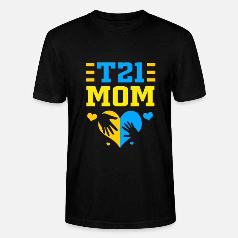 Down Syndrom - Stanley/Stella Unisex Bio-T-Shirt CRAFTER - Schwarz