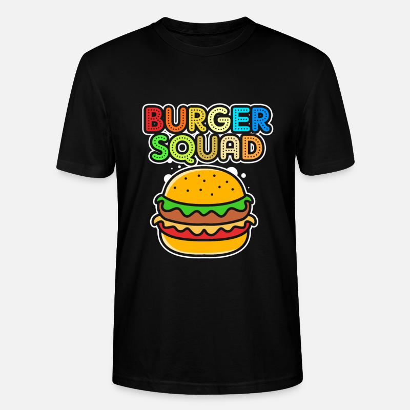 Burger au fromage - T-shirt bio CRAFTER Stanley Stella Unisexe - noir