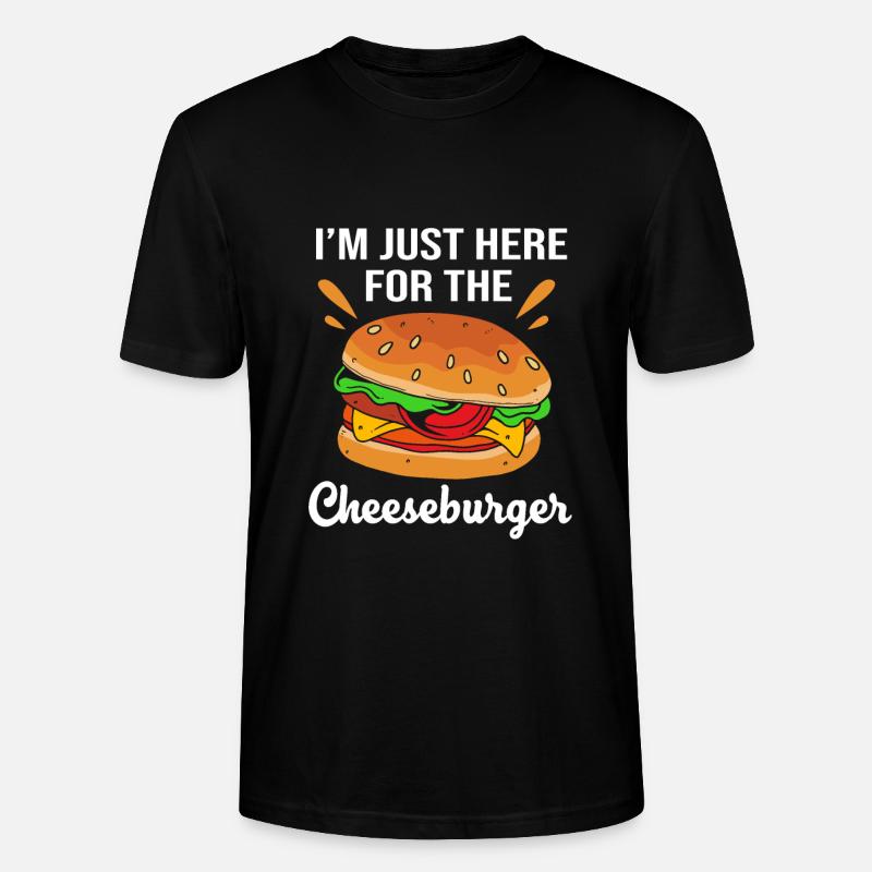 Burger au fromage - T-shirt bio CRAFTER Stanley Stella Unisexe - noir