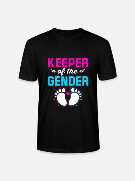 Køn afslører babyshower - Stanley Stella CRAFTER unisex økologisk-T-shirt - sort