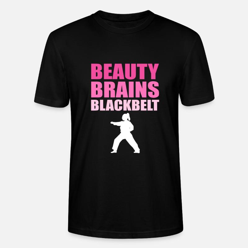 Ceinture noire de karaté d’autodéfense - T-shirt bio CRAFTER Stanley Stella Unisexe - noir