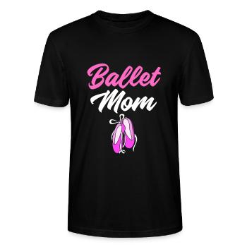 Ballett Ballett-Tänzerin - Stanley/Stella Unisex Bio-T-Shirt CRAFTER - Schwarz - Vorne - Alina (178cm) & Michal (187cm)