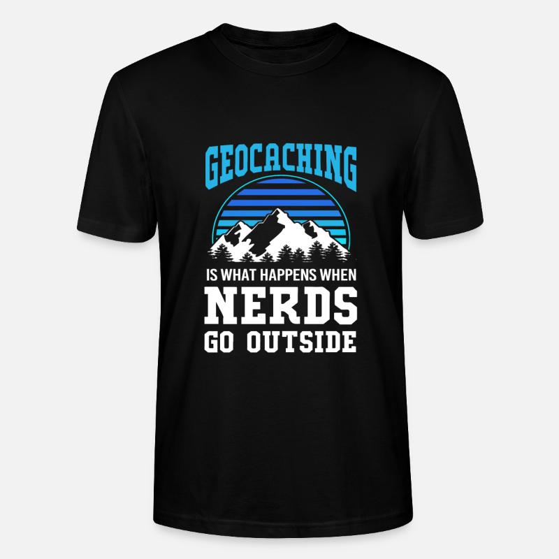 Géocaching Géocache Géocacher - T-shirt bio CRAFTER Stanley Stella Unisexe - noir
