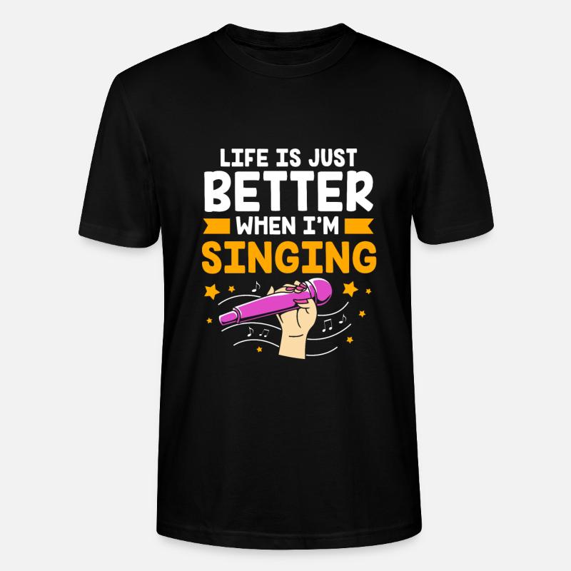 Karaoke - Stanley/Stella Unisex Bio-T-Shirt CRAFTER - Schwarz