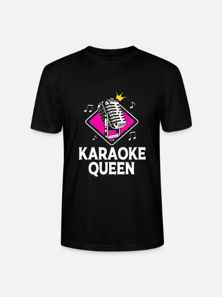 Karaoke Queen - Stanley/Stella CRAFTER Unisex Organic T-Shirt - black