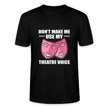 Theater Schauspiel Schauspieler Schauspielerin - Stanley/Stella Unisex Bio-T-Shirt CRAFTER - Schwarz - Vorne - Alina (178cm) & Michal (187cm)