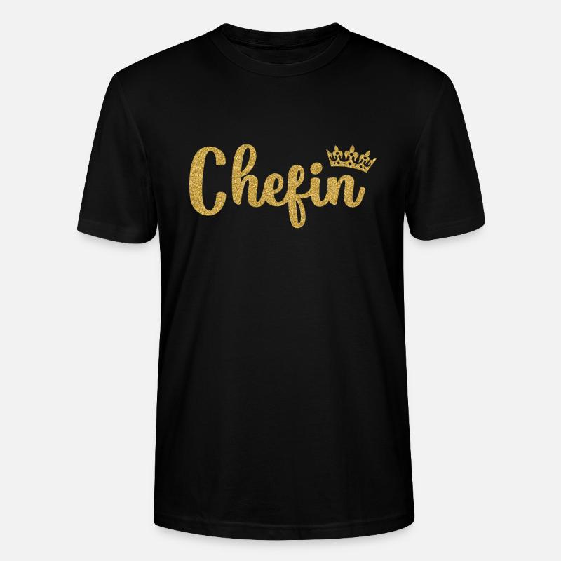 Chefin - Stanley/Stella Unisex Bio-T-Shirt CRAFTER - Schwarz